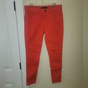 Levi's Bright Orange Denim Skinny Pants Legging Jeans